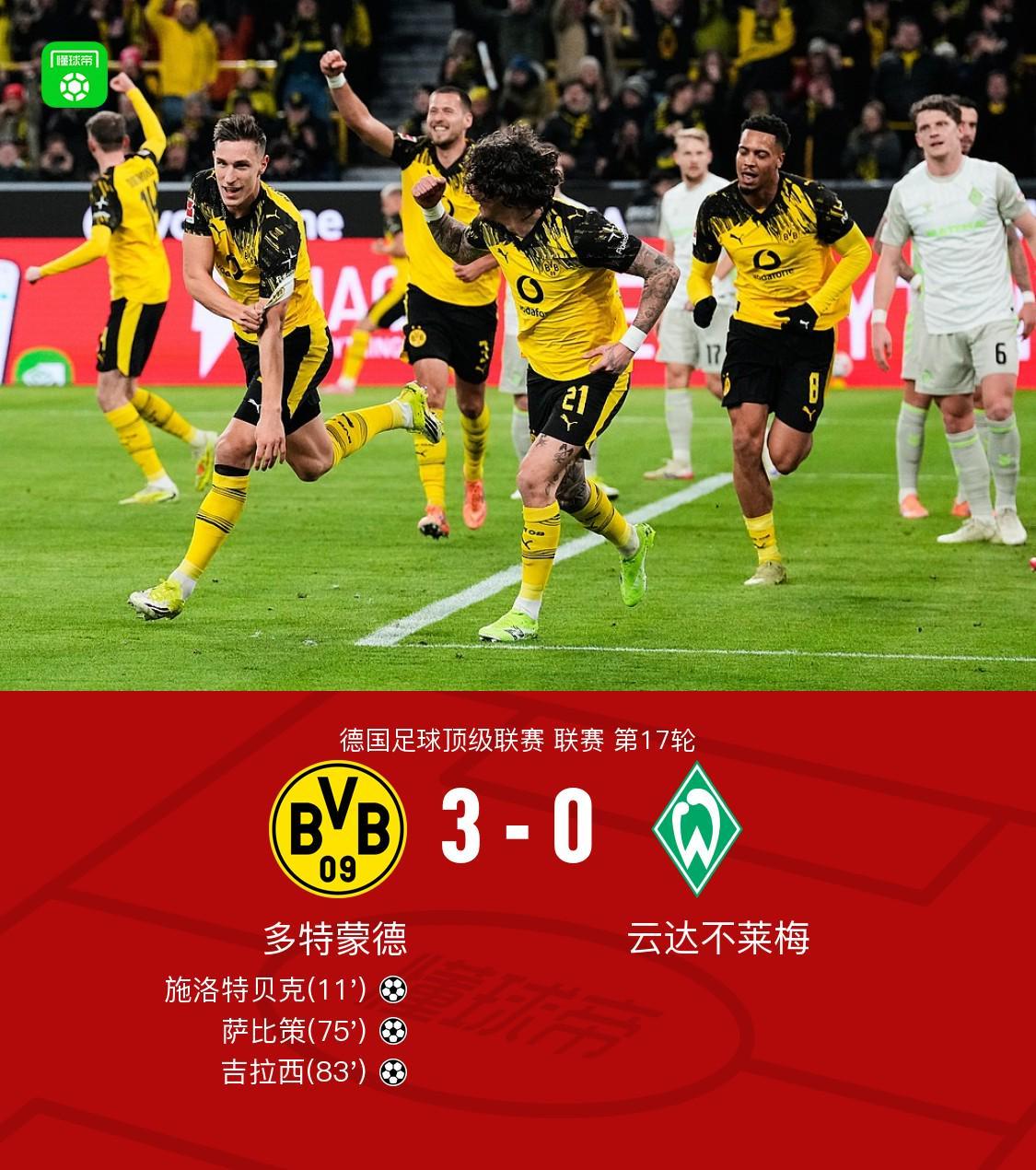 kaiyun-剑南春｜多特3-0不莱梅，施洛特贝克、吉拉西、萨比策建功